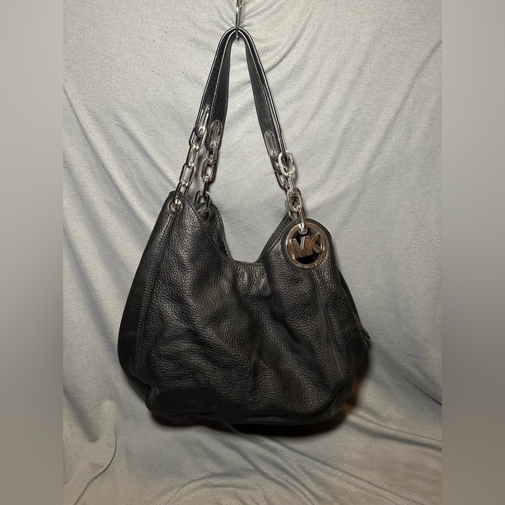 Michael Kors Fulton Hobo Shoulder Bag Black